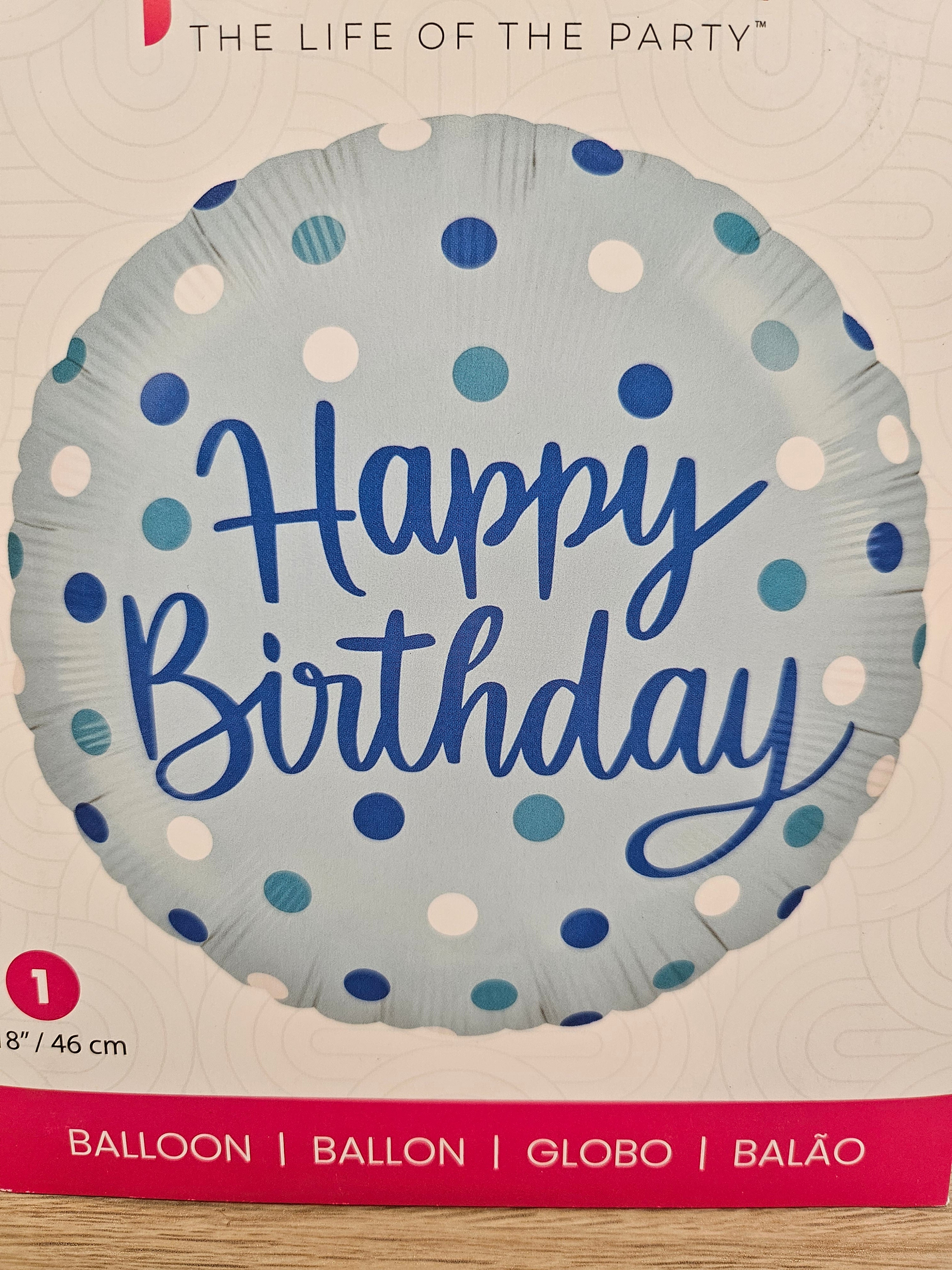 Blue happy birthday