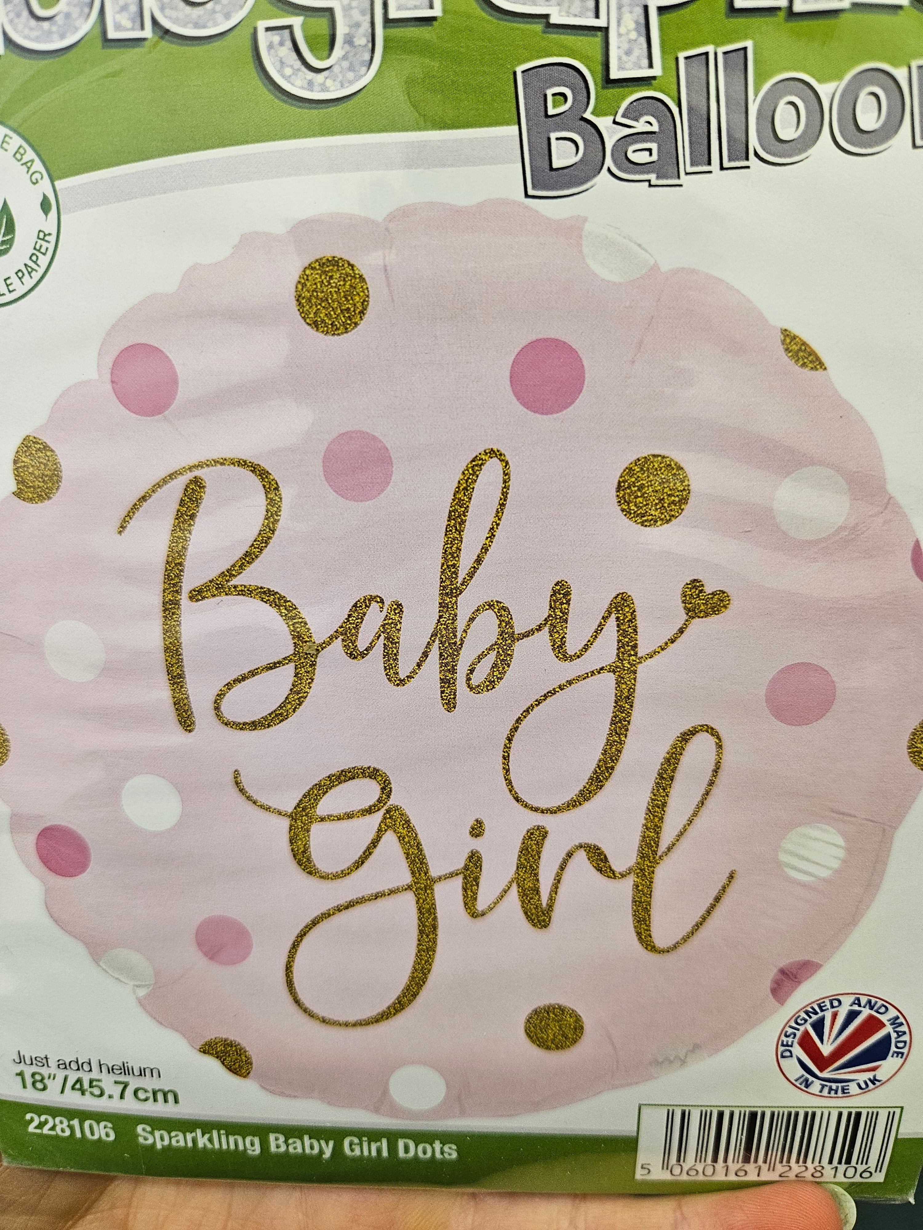 Baby girl - round