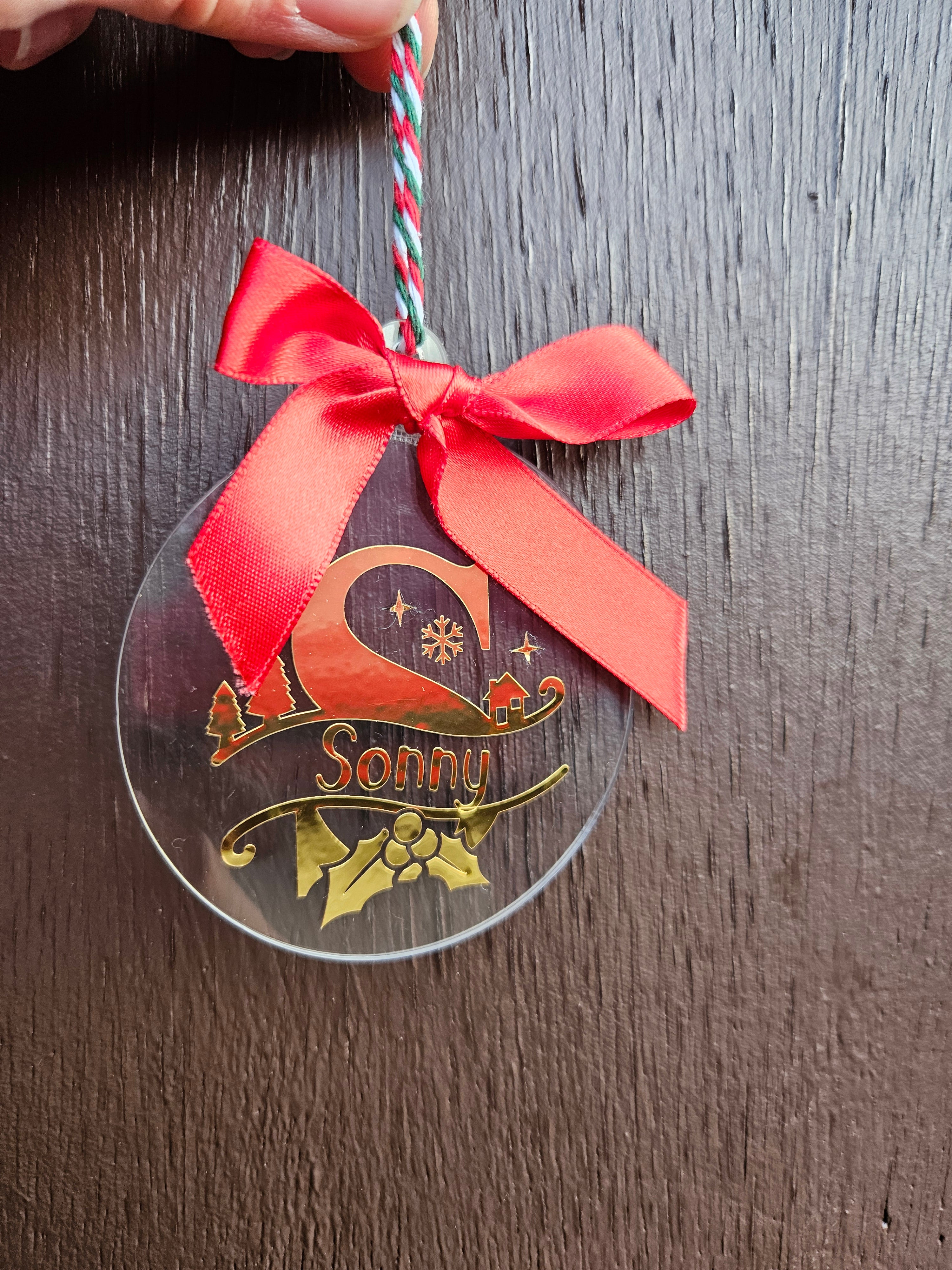 Personalised baubles