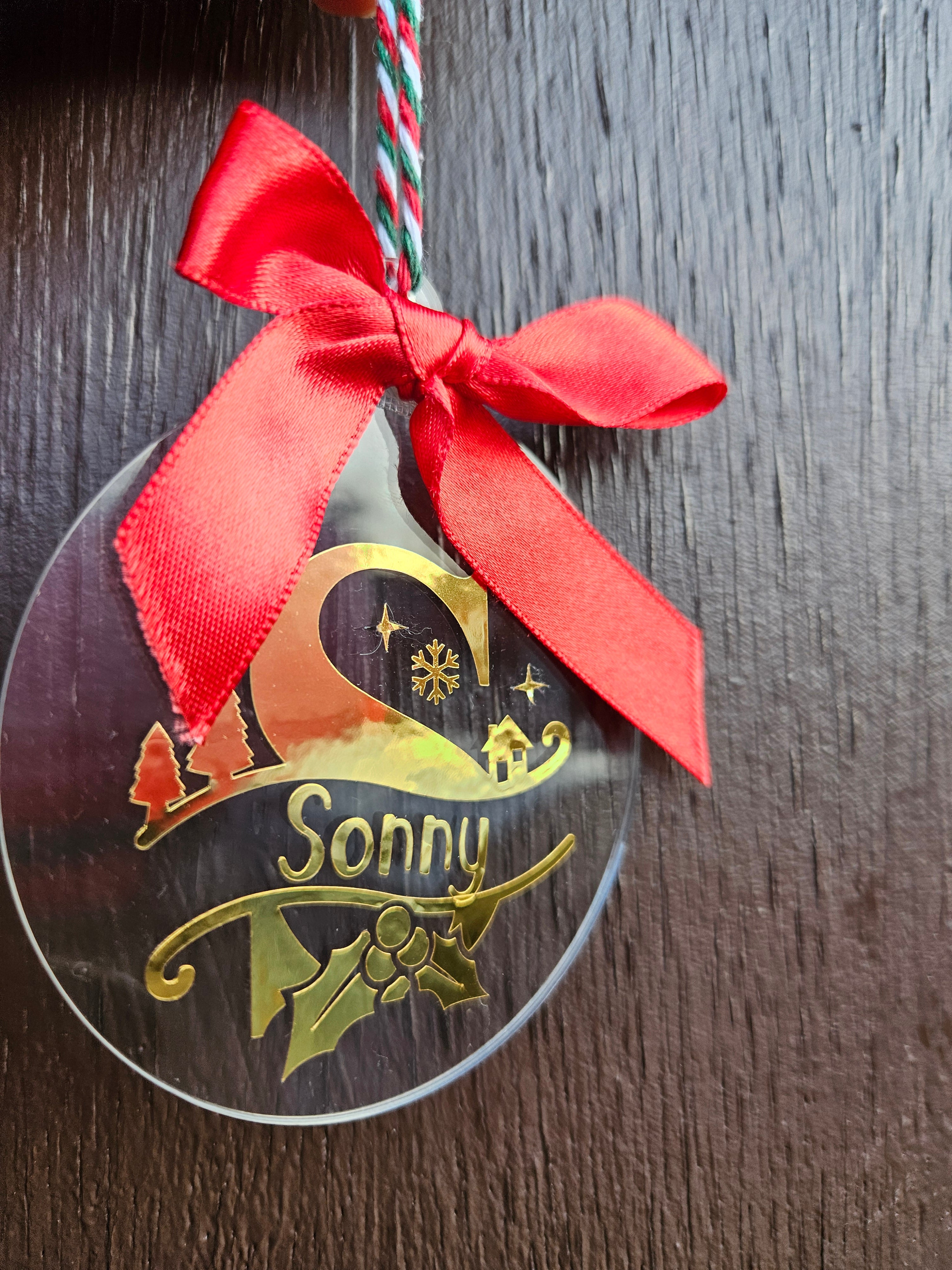 Personalised baubles