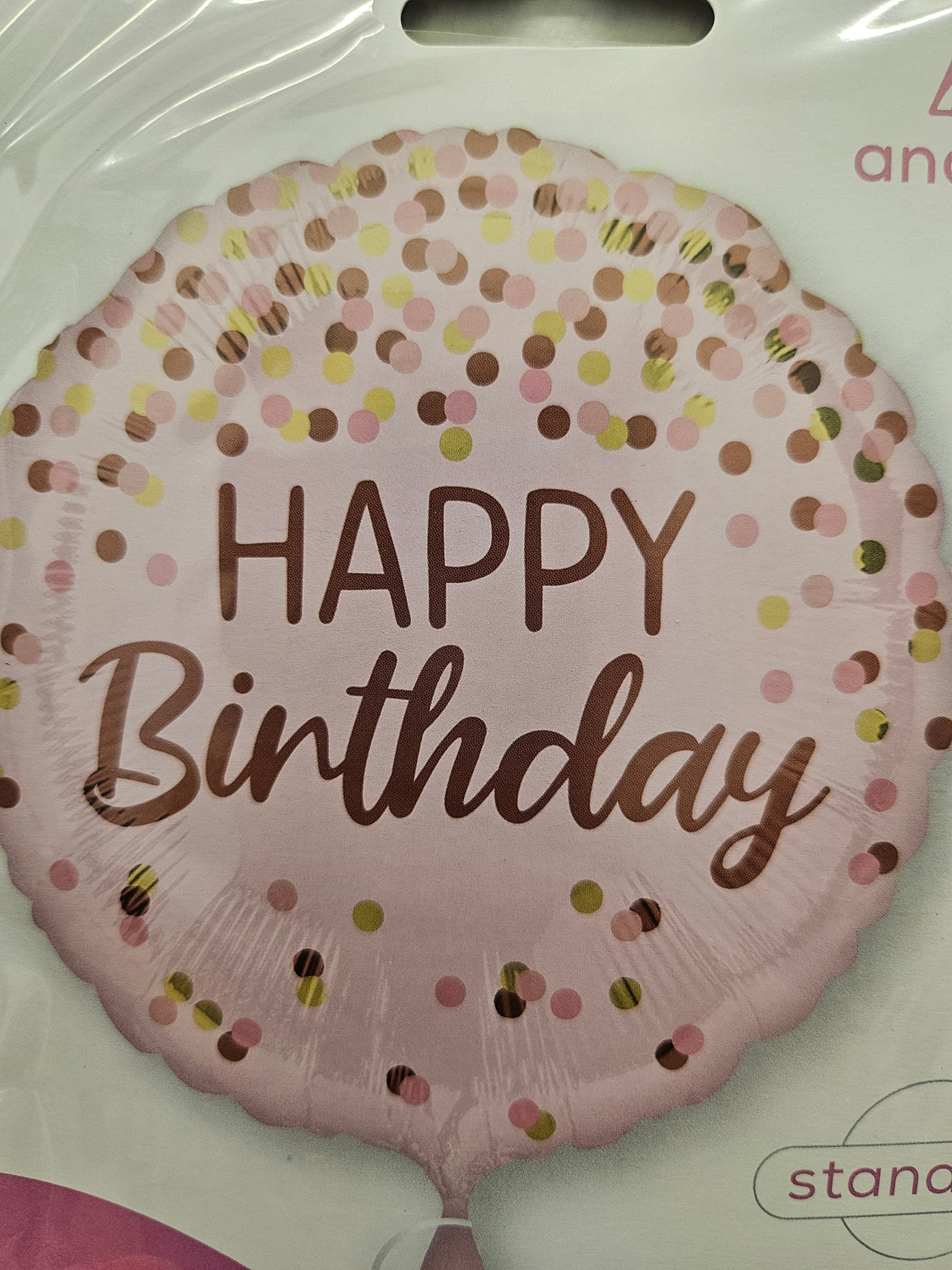 Pink happy birthday